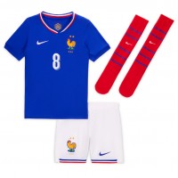 Maglia Calcio Francia Aurelien Tchouameni #8 Prima Divisa Bambino Europei 2024 Manica Corta (+ pantaloncini)